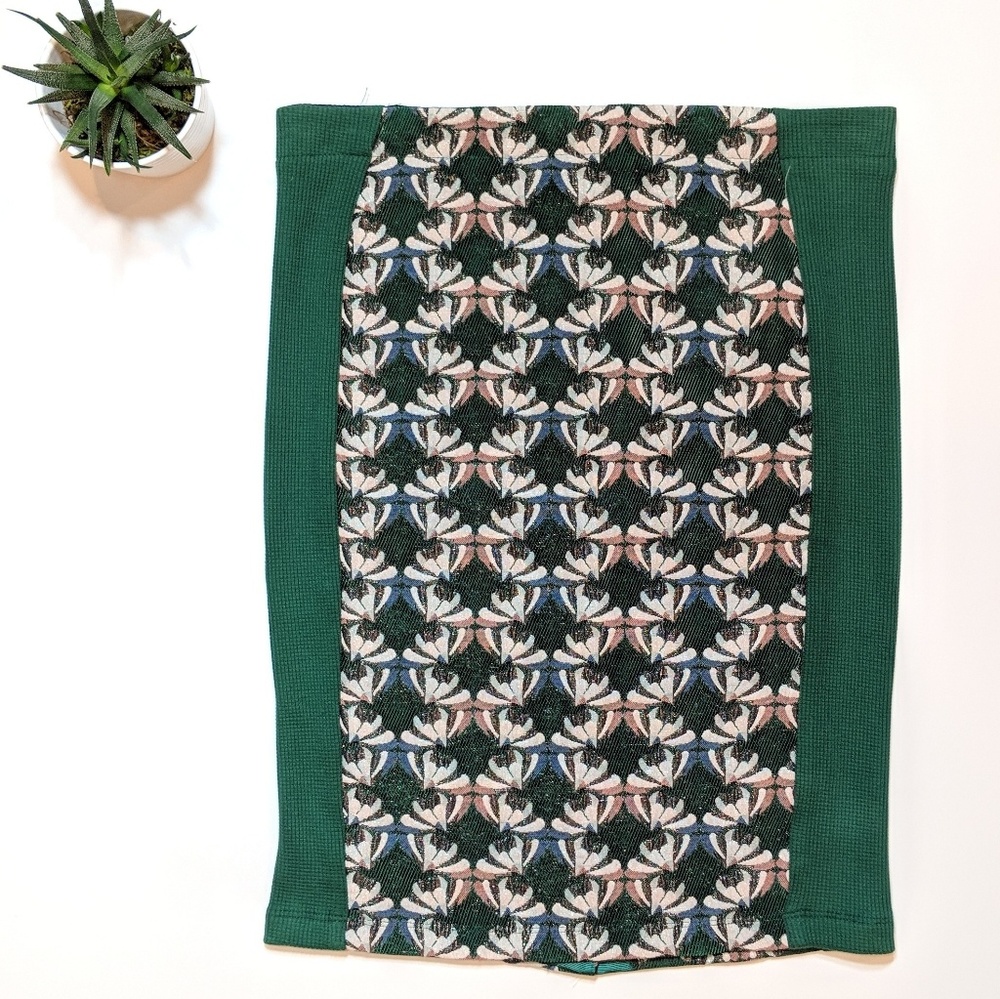 • anthro | dolan • embroidered pencil skirt - Picture 5 of 7